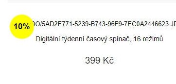 Digitální týdenní časový spínač, 16 režimů