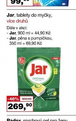 Jar, tablety do myčky