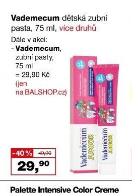 Vademecum dětská zubní pasta