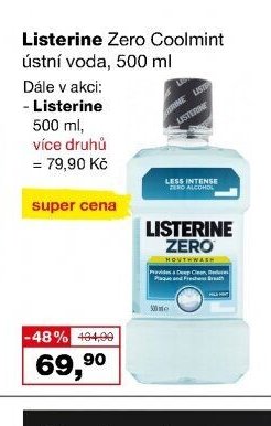 Listerine Zero Coolmint ústní voda