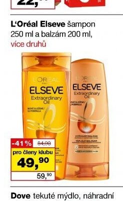 L'Oréal Elseve šampon a balzám