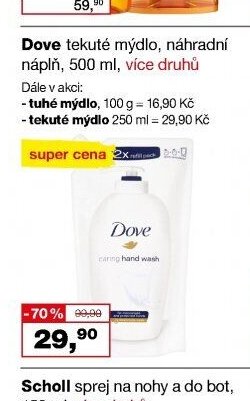 Dove tekuté mýdlo