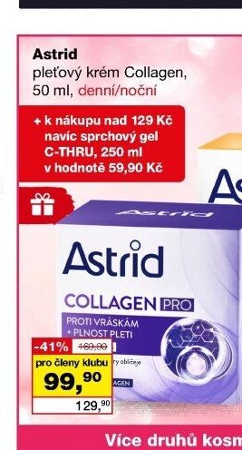 Astrid pleťový krém Collagen