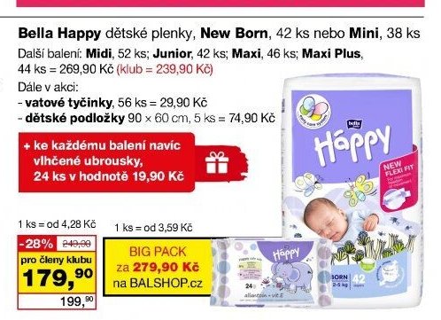 Bella Happy dětské plenky