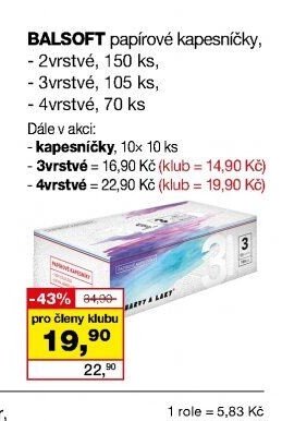 BALSOFT papírové kapesníčky