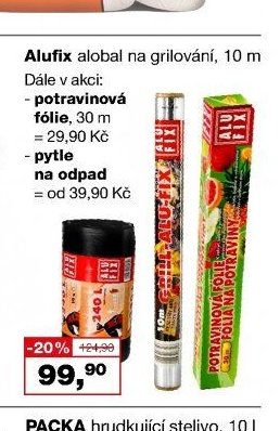 Alufix alobal na grilování, 10 m