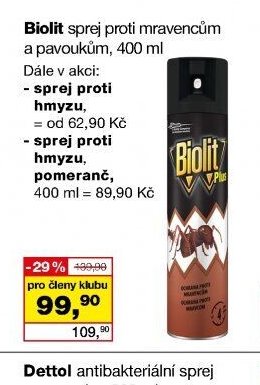 Biolit sprej proti mravencům a pavoukům, 400 ml