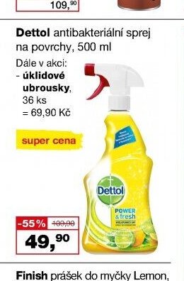 Dettol antibakteriální sprej na povrchy, 500 ml