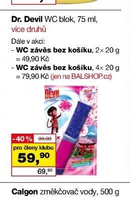 Dr. Devil WC blok, 75 ml