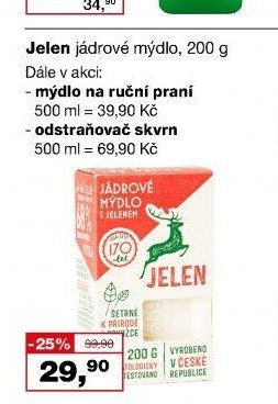 Jelen jádrové mýdlo, 200 g