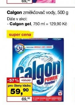 Calgon změkčovač vody, 500 g