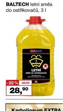 BALTECH letní směs do ostřikovačů, 3 l