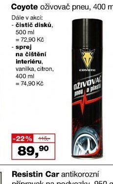Coyote oživovač pneu, 400 ml