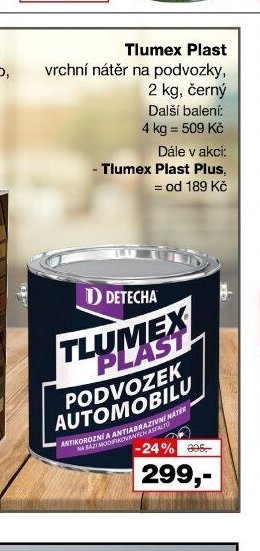 Tlumex Plast vrchní nátěr na podvozky