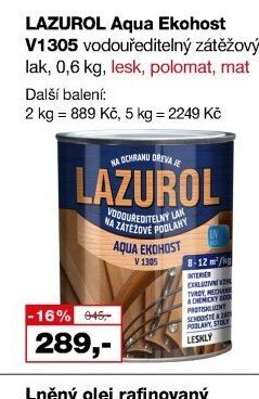 LAZUROL Aqua Ekohost V1305