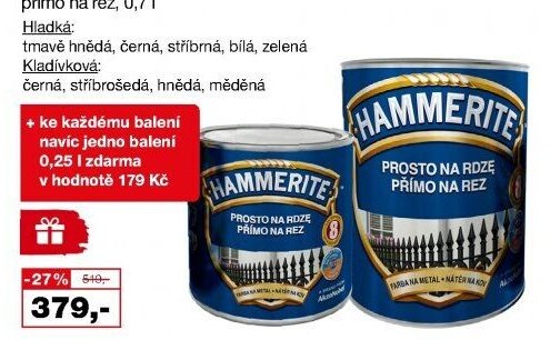 Hammerite přímo na rez