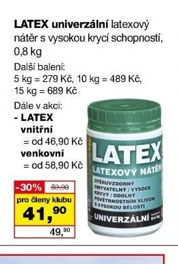 LATEX univerzální latexový nátěr