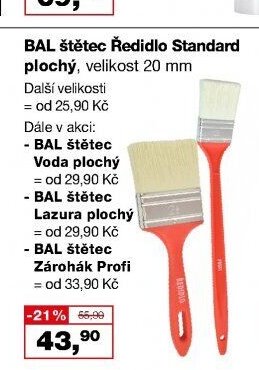 BAL štětec Ředidlo Standard plochý