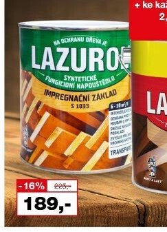 LAZUROL Impregnační základ S1033