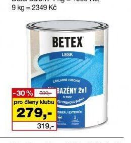 Betex 2v1 na bazény