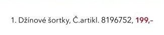 Džínové šortky