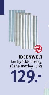 IDEENWELT kuchyňské utěrky, různé motivy, 3 ks
