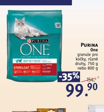 PURINA One granule pro kočky, různé druhy, 750 g nebo 800 g
