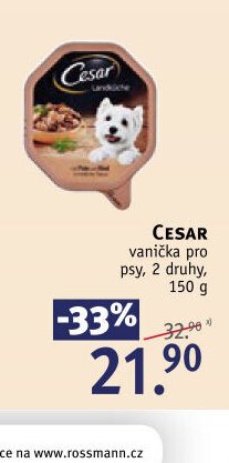 CESAR vanička pro psy, 2 druhy, 150 g