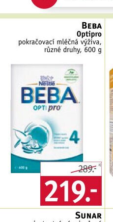 Beba Optipro pokračovací mléčná výživa