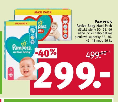 PAMPERS Active Baby Maxi Pack