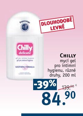 CHILLY mycí gel pro intimní hygienu