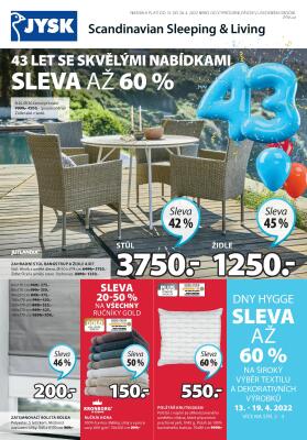 aktuální leták Jysk 13.4.2022-26.4.2022