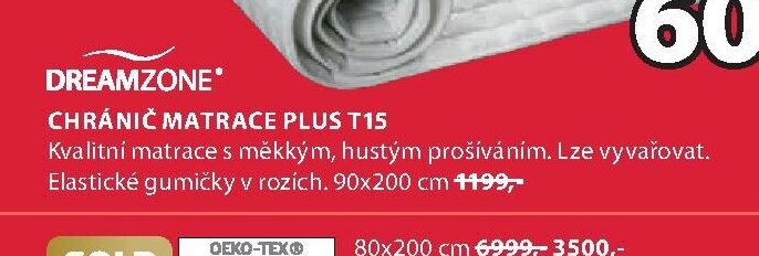 CHRÁNIČ MATRACE PLUS T15
