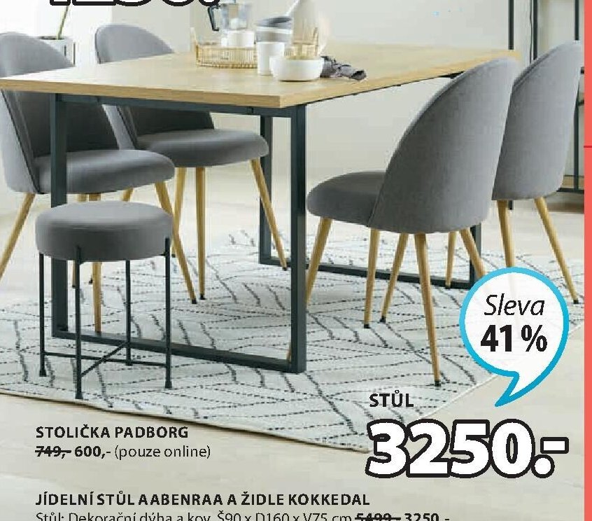 Jídelní stůl AABENRAA a židle KOKKEDAL