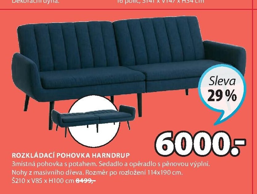 Rozkládací pohovka HARNDRUP