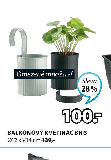 BALKONOVÝ KVĚTINÁČ BRIS