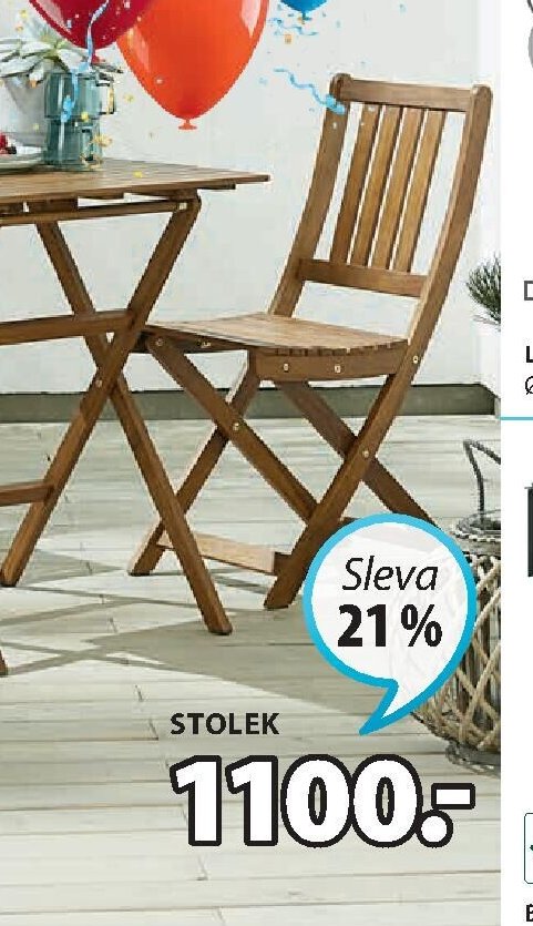BALKONOVÝ STOLEK A ŽIDLE EGELUND (Stolek)