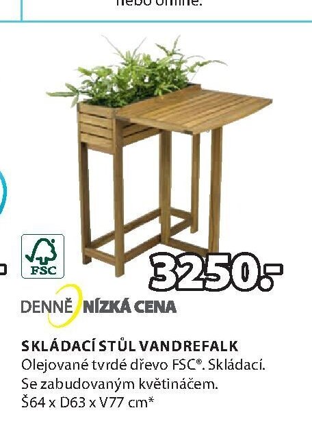 SKLÁDACÍ STŮL VANDREFALK