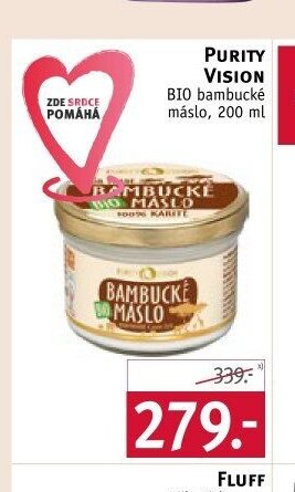 Purity Vision BIO bambucké máslo, 200 ml