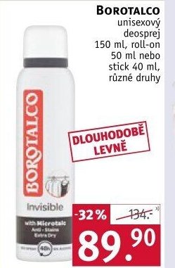 Borotalco unisexový deosprej / roll-on / stick