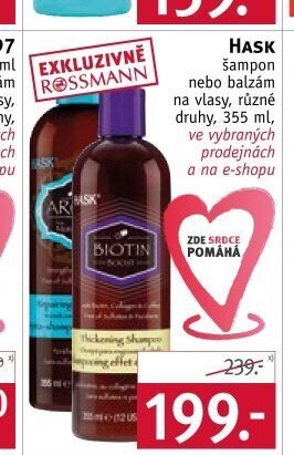 Hask šampon nebo balzám na vlasy