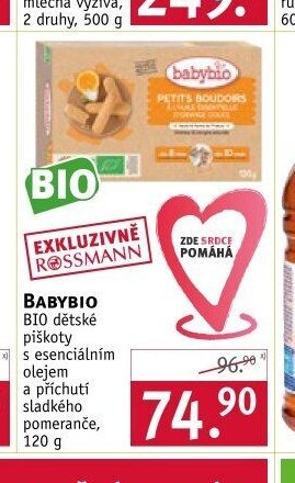 BABYBIO BIO dětské piškoty