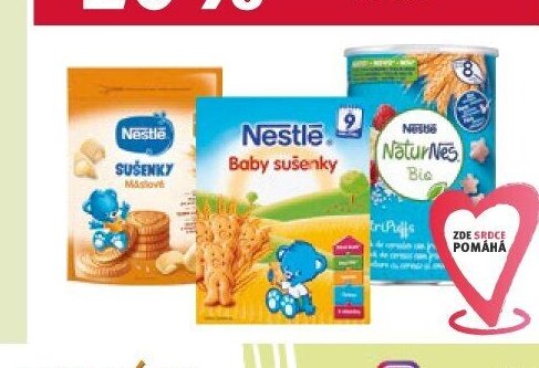 NESTLÉ sušenky a snacky