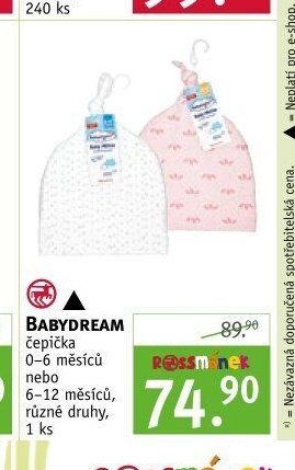BABYDREAM čepička