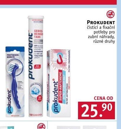 Prokudent čistící a fixační potřeby pro zubní náhrady