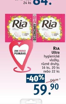 RIA Ultra hygienické vložky
