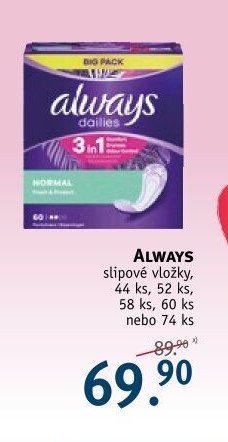 ALWAYS slipové vložky