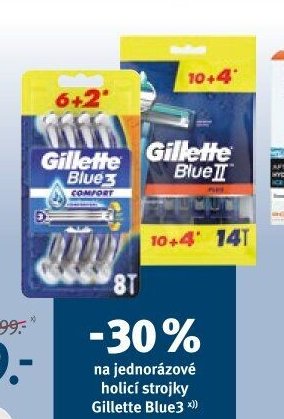 Gillette Blue3 nebo Blue II