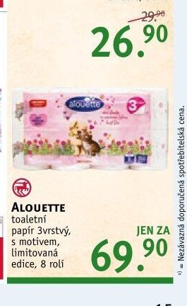 Alouette toaletní papír