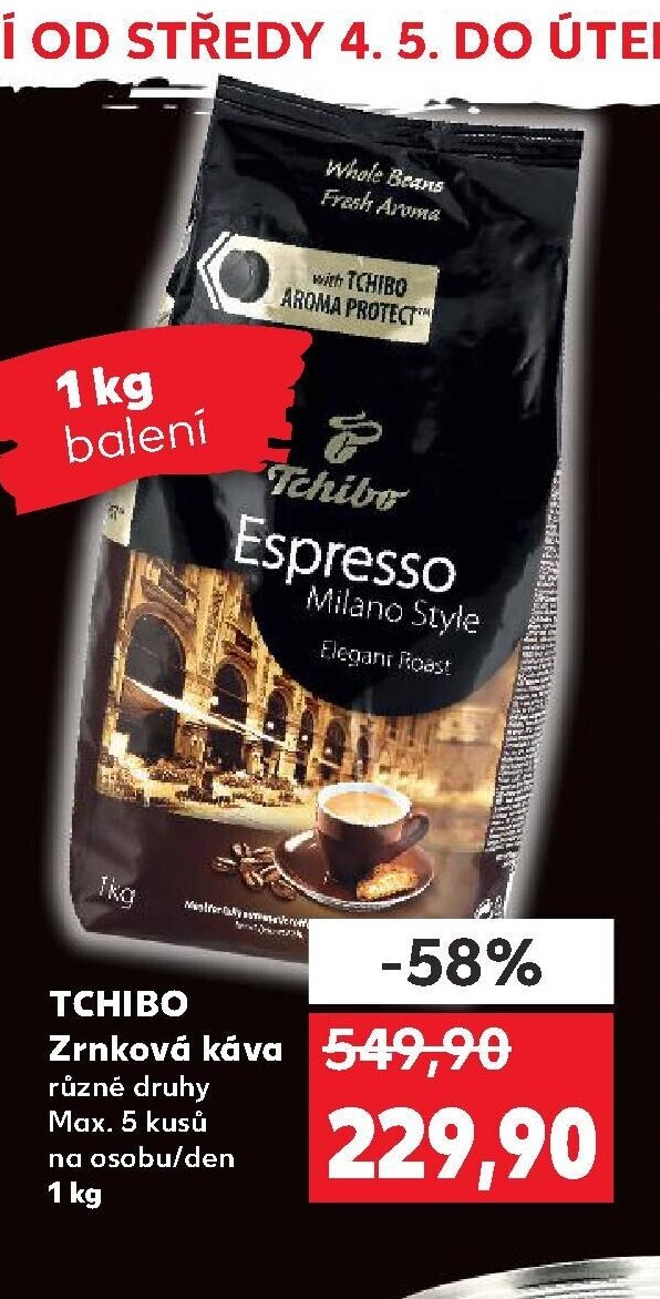 TCHIBO Zrnková káva 1 kg